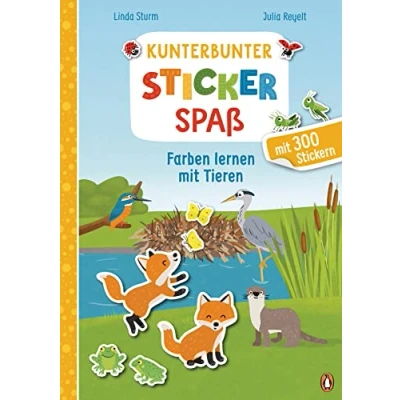 Abbildung von Kunterbunter Stickerspaß Farben lernen Mit Tieren: 300 kunterbunten Stickern für Kinder ab 4 Jahren (Die Reihe, Band 1)