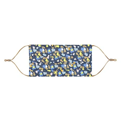 Abbildung von CODELLO Damen Mund Nasen Maske, Cover Up, Besonders leicht Camouflage Muster 100% Baumwolle OneSize, blau, Einheitsgröße
