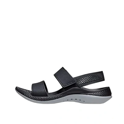 Abbildung von Crocs Damen Literide 360 sandaal w , Schwarz Hellgrau, 42/43 EU