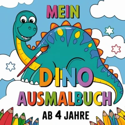 Abbildung von Mein Dino Ausmalbuch&quot; Entdecke eine Welt voller Abenteuer und Kreativität!