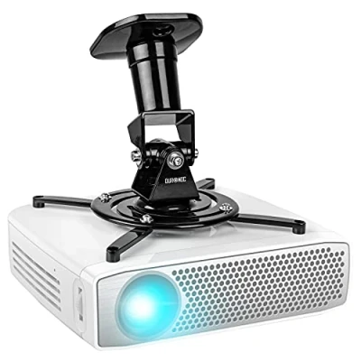 Abbildung von Duronic PB01XB Deckenhalterung für Beamer, Beamer Halterung mit 10 kg Traglast, Beamerhalterung Projektor, Universal Projektorhalterung unter der Decke