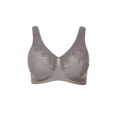 Abbildung von Ulla Popken Kelly Tshirt BH, Damen, Größe: 110E, Concrete gray