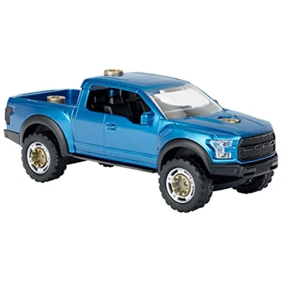 Abbildung von Theo Klein 3312 2017 Ford F 150 Raptor Schraubauto, 3 in 1 I BAU Set für mindestens 4 Modelle Inkl. Schraubendreher Spielzeug Kinder ab Jahren, 39 x 7.50 31 cm