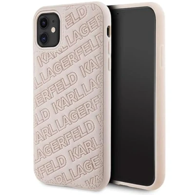 Abbildung von Karl Lagerfeld KLHCN61PQKPMP Hülle für iPhone 11 / Xr 6.1&quot; Rosa hardcase Quilted K Pattern