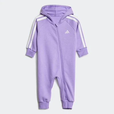Abbildung von adidas Performance Essentials Infant Jumpsuit für Kinder, Größe: 104, Violet fusion white
