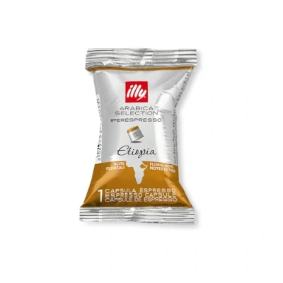 Abbildung von illy Iperespresso Kaffeekapseln Arabica Selection Äthiopien, Packung mit 100 Kapseln
