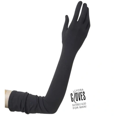 Abbildung von Widmann S.r.l. Kostüm Handschuhe 60 cm, Schwarz