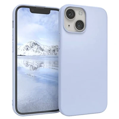 Abbildung von EAZY CASE Handyhülle Silikon mit Kameraschutz kompatibel iPhone 13 Mini in Himmelblau, Blau, Ultra dünn, Slimcover, Silikonhülle, Hülle, Softcase, Backcover