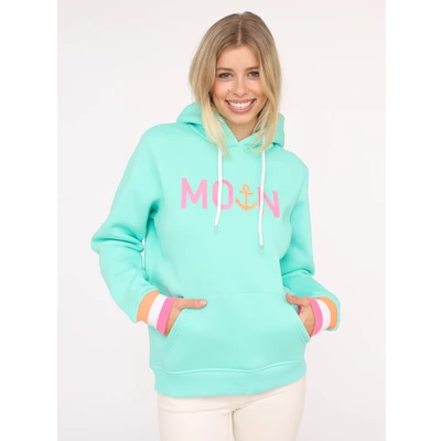 Abbildung von Zwillingsherz Hoodie &quot;Rahel&quot; Mit Kontrastbündchen und Fronttasche