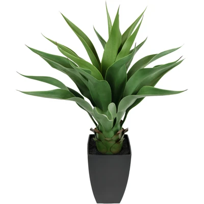 Abbildung von I.GE.A. Kunstpflanze &quot;Künstliche Agave im Topf Pflanze Aloe Vera Sansevieria&quot;, Grünpflanze Zimmerpflanze Palme