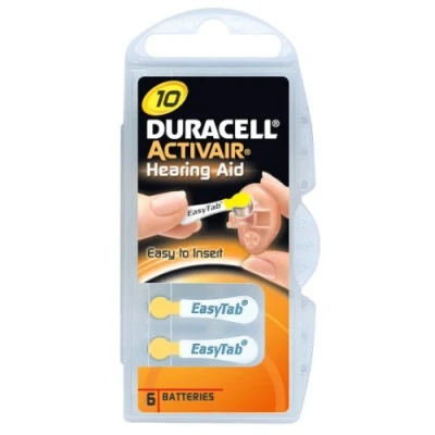 Abbildung von PILA BOTTONE HEARING AID Pz.6 DA10 DURACELL
