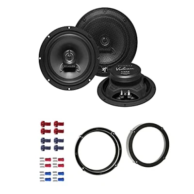 Abbildung von Hifonics VX 62 Lautsprecher mit Einbauset passend für Seat MII ab 2012 Türen vorne 360 Watt 165mm 2 Wege Koax