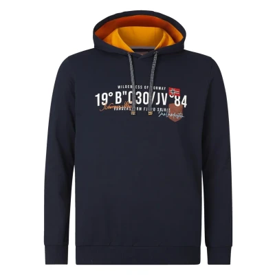 Abbildung von Jan Vanderstorm Jorrit Kapuzenpullover, Herren, Größe: Large, Dunkelblau