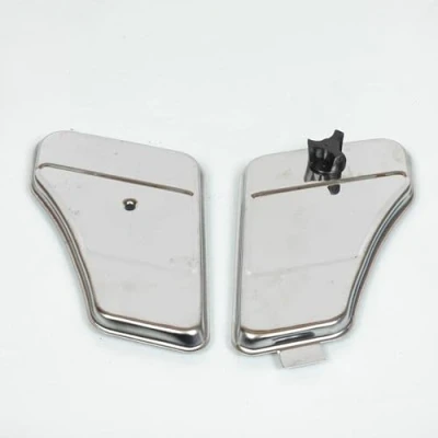 Abbildung von Abdeckungen Werkzeugkasten verchromt Peugeot 103 / Vogue MVL SP altes Modell Tank 3L7 (rechts)
