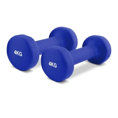Abbildung von MSports® Hantel Hantelset Neopren 2er Set 0,5 5 kg Paar inkl. Übungsposter