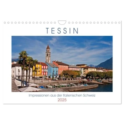 Abbildung von Tessin, Impressionen aus der Italienischen Schweiz (Wandkalender 2025 DIN A4 quer), CALVENDO Monatskalender