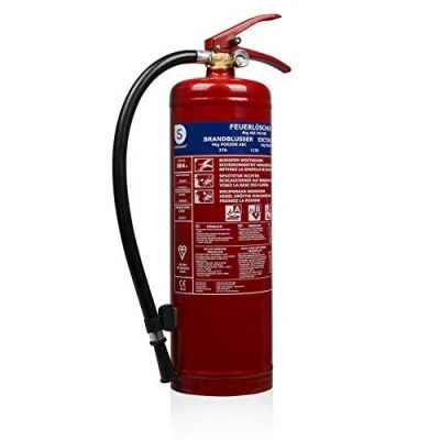 Abbildung von Smartwares Pulver Feuerlöscher, 4 kg, für ABC Feuer, geeignet Fahrzeuge &amp; Haushalte, inkl. Halterung, FEX 15140