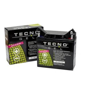 Abbildung von TECNO Gel QUALITÄTS Motorrad Batterie 51913 (51814), 12V 22 Ah, 186x82x171 mm