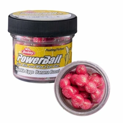 Abbildung von Berkley Sparkle Power Eggs Forellenköder (15g) Pink/Scales Köderimitat