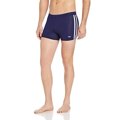 Abbildung von Speedo Herren Powerflex Eco Shoreline quadratisch Bein Badeanzug Large Nautical Navy