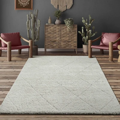 Abbildung von Hochflor Teppich Pori Shaggy eleganter Designer Hochflorteppich, the carpet, Rechteck, Höhe: 30 mm, pflegeleicht, Langflor, skandinavisch