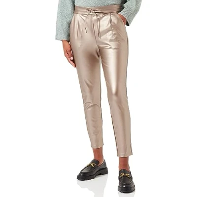 Abbildung von VERO MODA Damen VMEVA MR Loose String Coated PNT GA NOOS Hose, Brown Lentil, XS/34