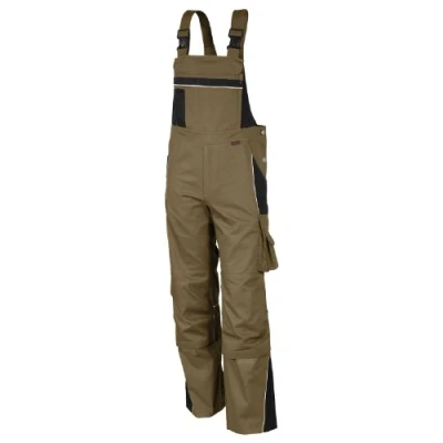 Abbildung von Qualitex Workwear Arbeitslatzhose strapazierfähige PROfessionals Latzhose aus faserverstätktem Gewebe (1 tlg) MG 245 g Blaumann 15 Taschen pflegeleichte Arbeitshose Waschbar