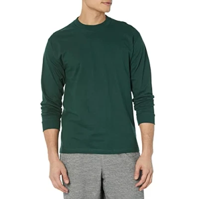 Abbildung von Hanes Herren Beefy Long Sleeve Shirt, 1 Or 2 Pack Hemd, Deep Forest 1er Pack, L