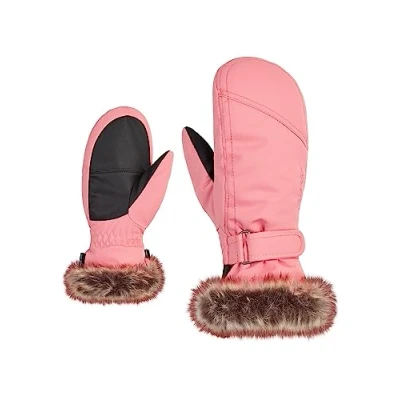 Abbildung von Ziener LED Mitten Girls Junior Fingerhandschuh für Kinder, Größe: 146, Pink vanilla