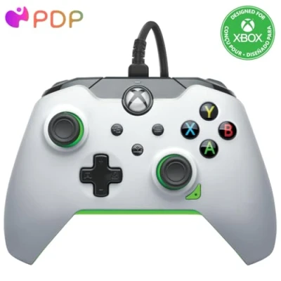 Abbildung von PDP Performance Designed Products kabelgebunden Neon WhiteXBOX Series X Gamepad