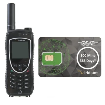 Abbildung von OSAT Iridium 9575 Extreme Satellitentelefon, Telefon und Prepaid SIM Karte mit 300 Minuten/365 Tagen* Gültigkeit Sprach , Text SMS Abdeckung weltweit