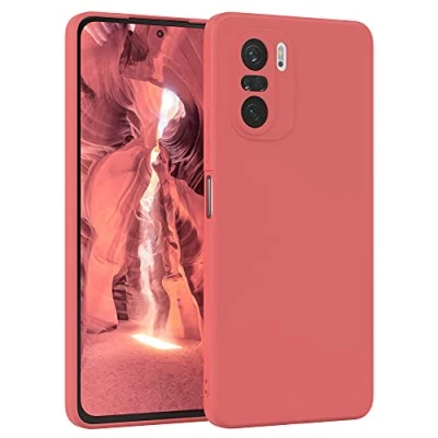 Abbildung von EAZY Case Silikonhülle für Xiaomi Mi 11i Hülle Silikon Rot weich stoßfeste Handyhülle Schutzhülle mit Kameraschutz Dünn Premium Schutz Cover TPU Phone Bumper in Hellrot