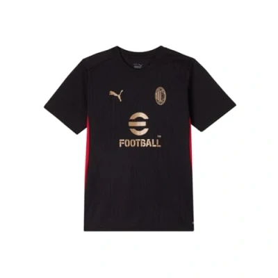 Abbildung von Puma AC Milan Training JR Unisex Sport Tshirt für Kinder, Größe: 128, Black/all time red