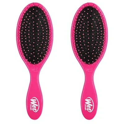 Abbildung von Wet Brush Original Entwirrende Haarbürste, Rosa, ultraweiche IntelliFlex Borsten, Entwirrungsbürste gleitet mit Leichtigkeit durch Verfilzungen, für alle Haartypen, Frauen, Männer, nasses und