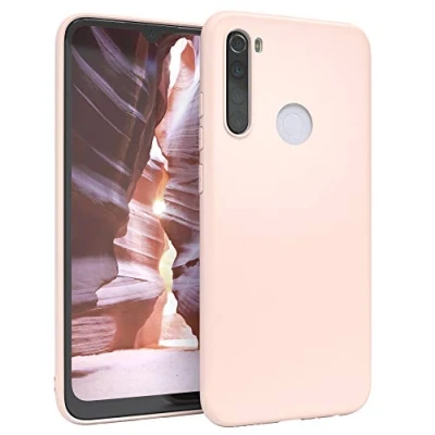 Abbildung von EAZY CASE Handyhülle Silikon mit Kameraschutz kompatibel Xiaomi Redmi Note 8T in Hellrosa, Rosa, Ultra dünn, Slimcover, Silikonhülle, Hülle, Softcase, Backcover