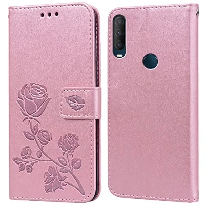 Abbildung von Hülle für Alcatel 1S 2020/3L 2020 Handyhülle,Klappbar Tasche Case,Standfunktion,Kartenfach,Silikon Bumper,Stoßfeste Schutzhülle Cover