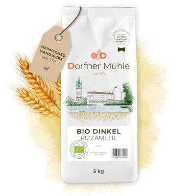 Abbildung von Bio Dinkel Pizzamehl Tipo 00 aus fein abgestimmter Dinkelmischung 100% biologischem Anbau ohne Zusätze (5kg)
