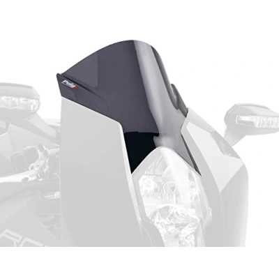 Abbildung von Puig 4944F Kuppel Racing KTM RC8 08 13/RC8r 09 14, Transparent/Dunkelgrau Rauch