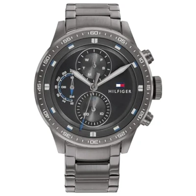 Abbildung von Tommy Hilfiger Multi Zifferblatt Quarz Uhr für Herren mit Rotguss Edelstahlarmband 1791806