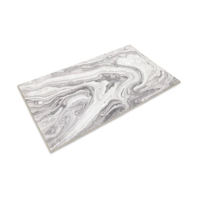 Abbildung von Wecon home Badematte &quot;Jani&quot;, Marmor Design, waschbar, rutschfest, schnell trocknend, Badteppich