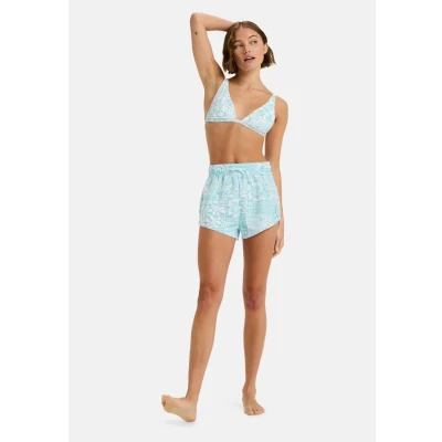 Abbildung von Roxy Flowers WAVE Elongated Bikinitop, Damen, Größe: Large, Sky blue surfenirs