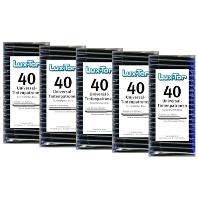 Abbildung von Luxtor Universal Tintenpatronen f??r Lamy Herlitz Pelikan Reform Online/blau (200 St)