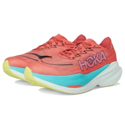 Abbildung von HOKA MACH Laufschuh Straße, Damen, Größe: 38, Grapefruit/electric coral Schuhe