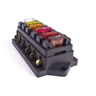 Abbildung von edi tronic 12V/24V KFZ LKW Auto Boot Sicherungshalter Sicherungsdose Sicherungskasten 6 Fach