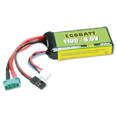 Abbildung von Pichler Modelbyggeri batteripakke (LiFe) 6.6 V 1100 mAh Celletal: 2 25 C Softcase JR, MPX