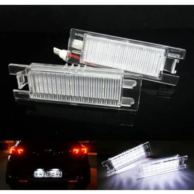 Abbildung von 2x LED Lizenz Kennzeichenbeleuchtung Weiß Canbus für Astra H J Corsa C D Insignia Meriva Tigra