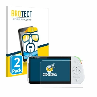 Abbildung von BROTECT (2 Stück Schutzfolie für Babysense MaxView 2CAM 5,5&quot; Displayschutz Folie Ultra Klar