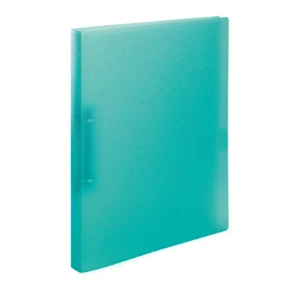 Abbildung von HERMA Ringbuch A4 Türkis Transluzent, schmal, 2 Ringe, 25 mm breit, Ringordner aus Kunststoff mit Niederhalter für Kinder, Jungen und Mädchen