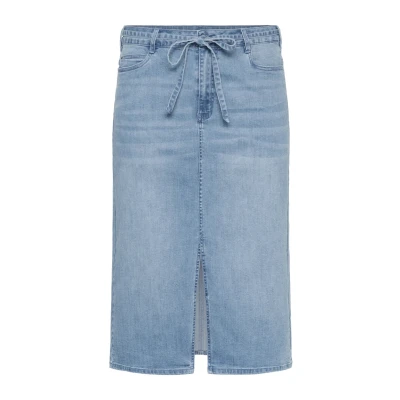 Abbildung von Kaffe Curve Zarah Bleistiftrock, Damen, Größe: 48, Light blue denim