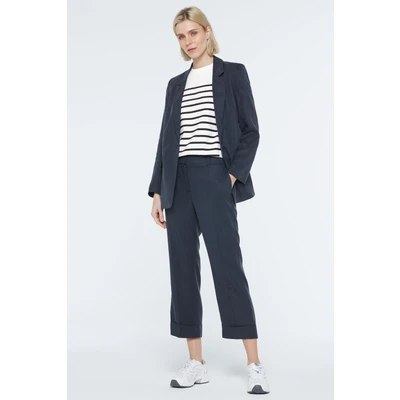 Abbildung von SENSES.THE LABEL Stoffhose mit Elastikbund hinten